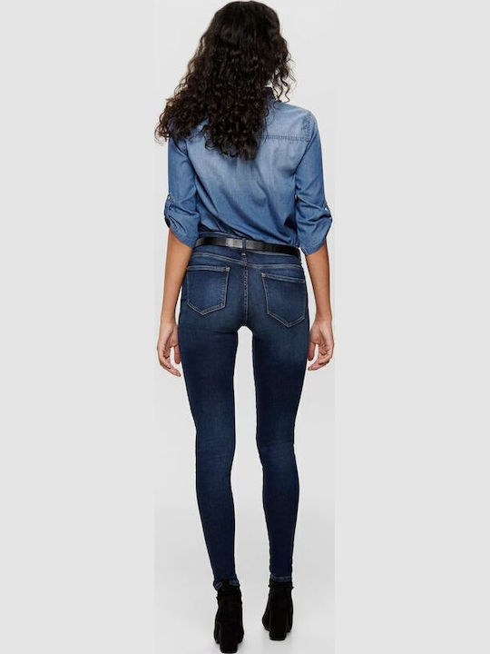 Carmen Women's Jean Trousers in Skinny Fit Dark Blue Denim
