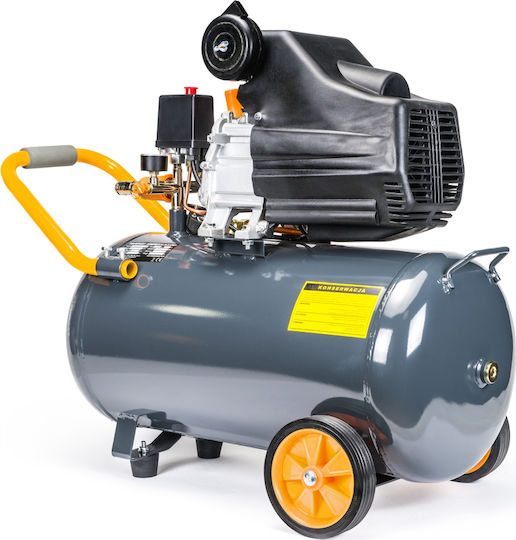 Powermat Single-Phase Air Compressors 97dB with Power 2.5hp and Airtank 50lt PM-KO-50T