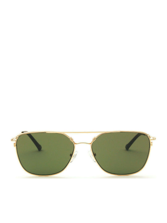adidas Men's Sunglasses with Gold Metal Frame and Green Lens AOM011-120000