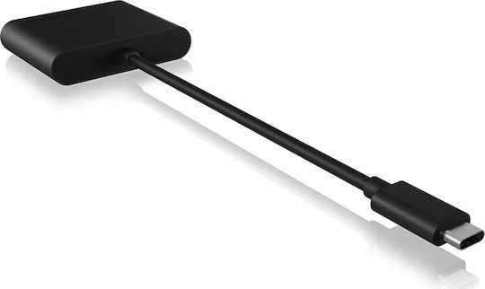 Icy Box Card Reader USB 3.0 Type-C για SD/microSD