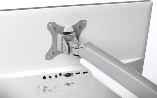 Kensington SmartFit One-Touch Βάση Γραφείου για 2 Οθόνες έως 32" με Βραχίονα Ασημί
