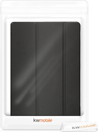 KWmobile Премиум Тънък Умен Калъф Флип Капак Черен Galaxy Tab S4 10.5