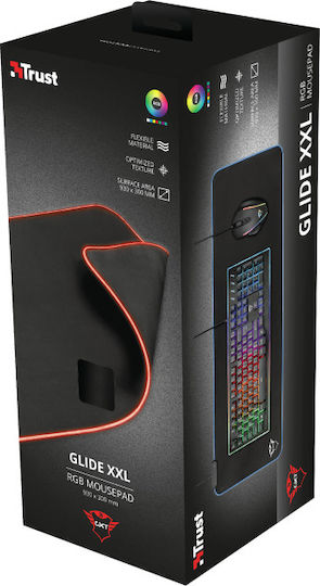 Trust GXT-764 Glide-Flex RGB Gaming Mouse Pad XXL 930mm with RGB Lighting Black 23395