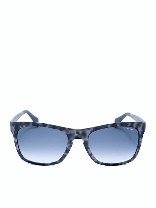 Italia Independent Men's Sunglasses with Gray Plastic Frame and Light Blue Gradient Lens 0112.096.000