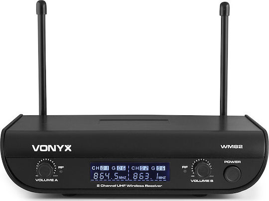 Vonyx WM82 Σετ Ασύρματο Δυναμικό Μικρόφωνο Χειρός για Φωνητικά