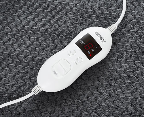 Camry CR 7416 Pătură electrică simplă Lavabilă cu temporizator Gri 60W 100cmx150cm