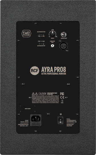 RCF Ayra Pro8 Difuzor Studio Monitor 8" 140W Bucată Negru