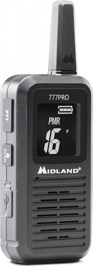 Midland 777 Pro Walkie Talkie with Monochrome Screen Set of 2pcs