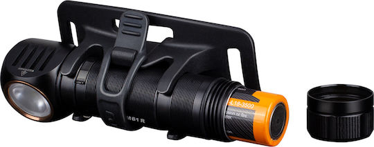 Fenix Wiederaufladbar Stirnlampe LED IP68 mit maximaler Helligkeit 1200lm Schwarz