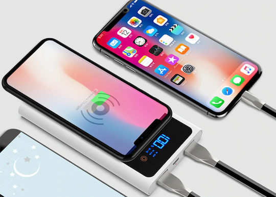 Crony YC-008 Power Bank 5000mAh with 2 USB-A Ports Quick Charge 3.0 White