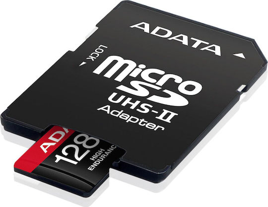 Adata High Endurance microSDXC 128GB U3 V30 A2 UHS-I 100MB/s cu adaptor