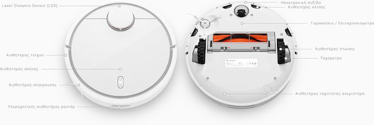 Xiaomi Mi Robot Robot Vacuum Cleaner with Laser Mapping & 1800Pa Suction Power White