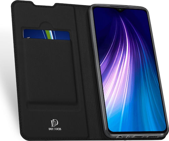 Dux Ducis Skin Pro Книга Изкуствена кожа Черен (Redmi Note 8T)