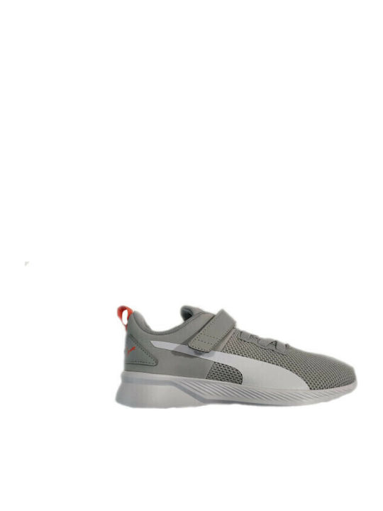 Flyer Runner V Ps Kids Sports Shoes Running with Hoop & Loop Closure Gray
