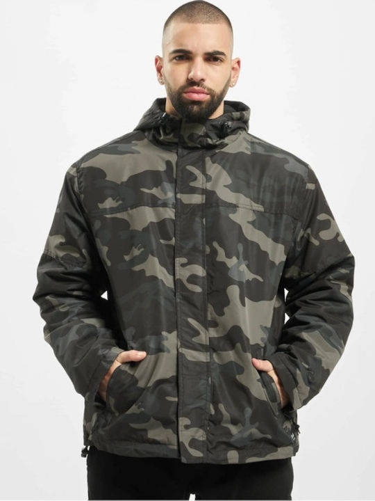 Frontzip Winter Jacket Waterproof and Windproof Darkcamo