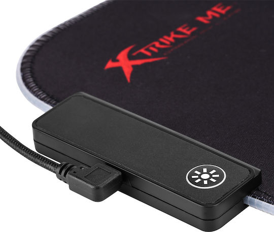 Xtrike Me MP-602 Gaming Mouse Pad Medium (350mm) with Red RGB Lighting MP-602