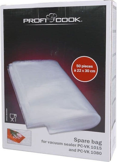 Profi Cook PC-VK 1015ΕΒ Матирано покритие Вакуумни торби за съхранение 220x300мм 50бр