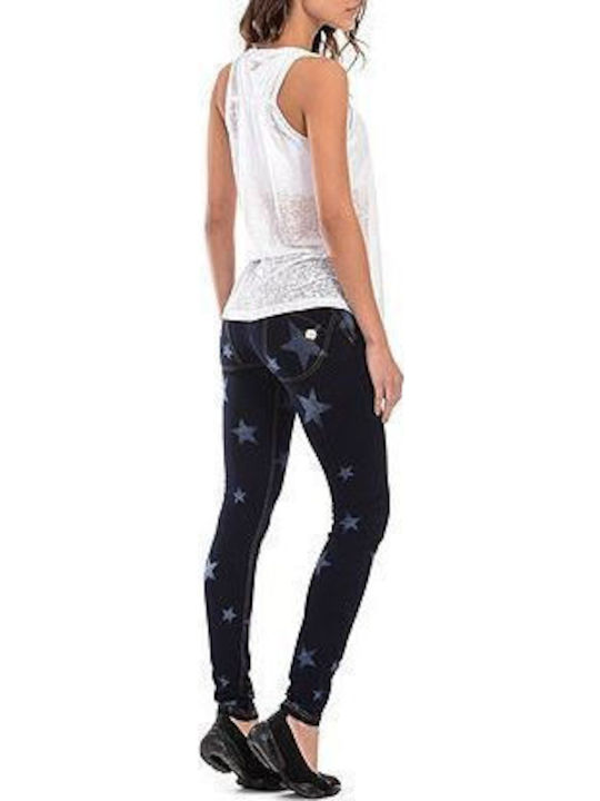 Wr.Up Skinny Καθημερινό Γυναικείο Μακρύ Κολάν Navy Μπλε