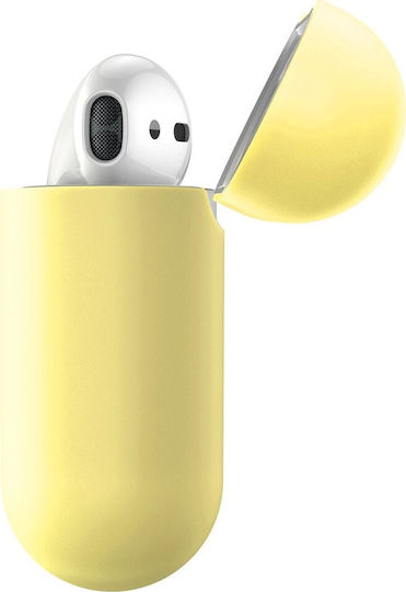 Baseus Ultrathin Series Case Silicone in Yellow color for Apple AirPods 1 / AirPods 2