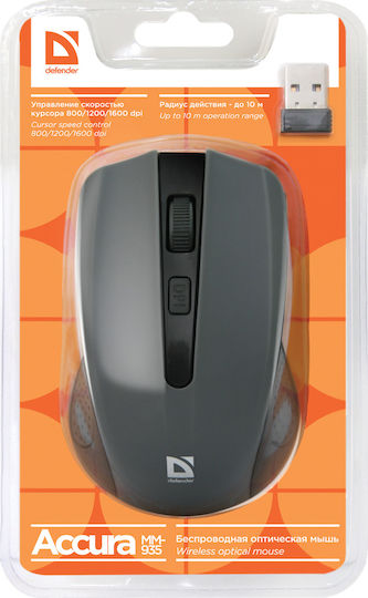 Defender Accura MM-935 Wireless Mouse Gray