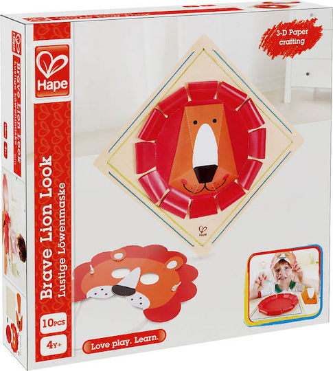 Hape Papier-Bauspielzeug Brave Lion Look für Kinder ab 4+ Jahre Jahren
