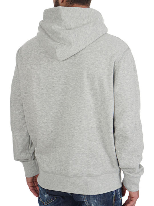 Sweatshirt Fleece with Hood Gray