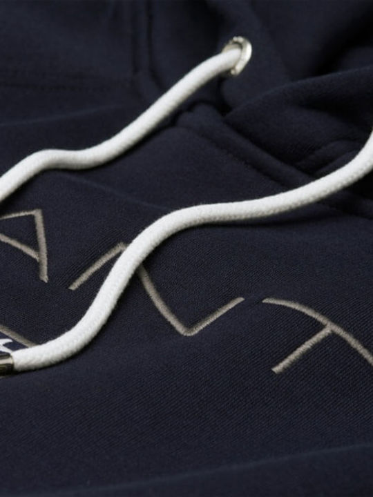 Φούτερ με Κουκούλα Navy