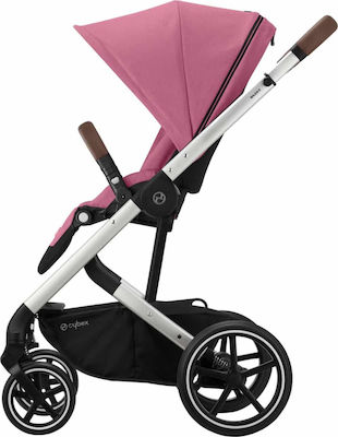 Cybex Balios S Lux Silver Frame Seat Magnolia Pink Gold Edition