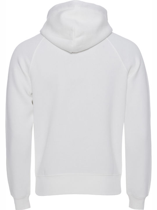 Gant Men's Sweatshirt with Hood & Pockets White