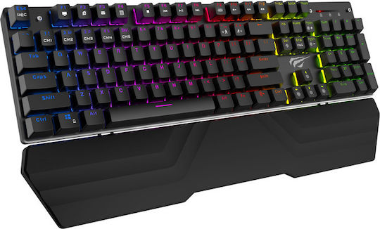 Havit KB432L Gaming Mechanical Keyboard with Outemu Blue switches and RGB lighting (English US)