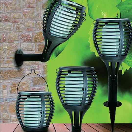 V-TAC Spiked Solar Light Torch 1W 5lm Warm White 3000K with Photocell IP44 10cmx10cmx65cmcm