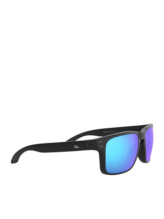 Oakley Holbrook Men's Sunglasses with Black Plastic Frame and Blue Mirror Lens OO9102-F0