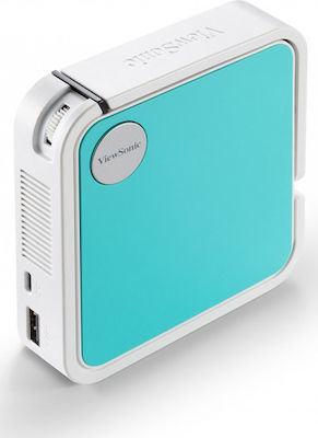 Viewsonic M1 Mini Projector Λάμπας LED με Ενσωματωμένα Ηχεία Τιρκουάζ