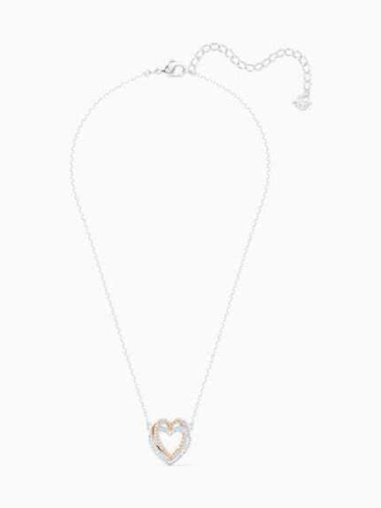 Swarovski Infinity Double Heart Necklace with design Heart
