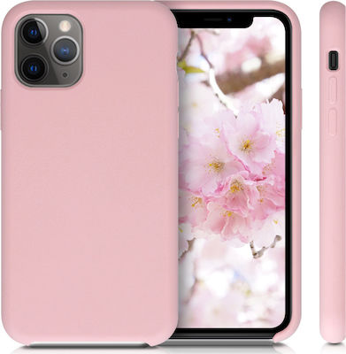 KWmobile Umschlag Rückseite Silikon Rosa (iPhone 11 Pro) 49726.156