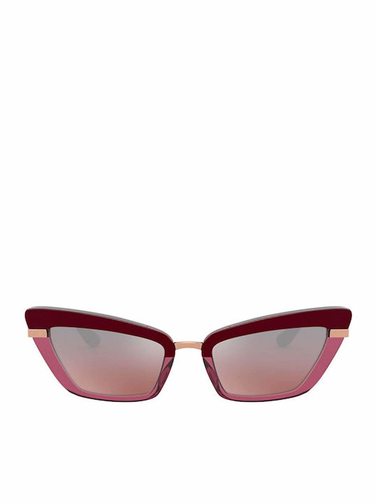 Dolce & Gabbana Γυαλιά Ηλίου Μπορντό με Mixed Σκελετό