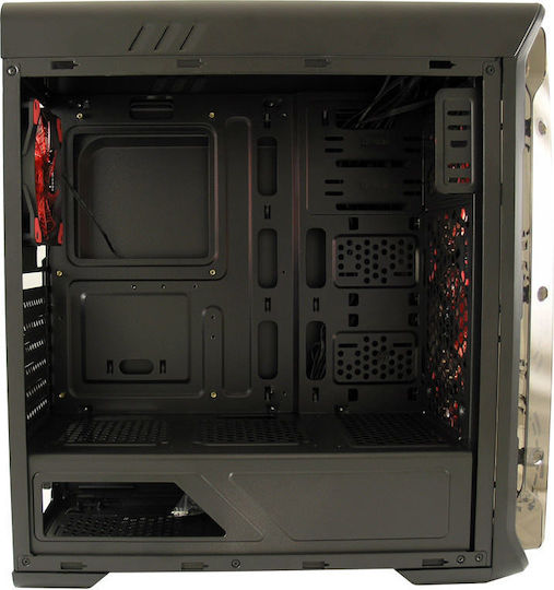 LC-Power Gaming 988 Midi Tower Κουτί Υπολογιστή με Πλαϊνό Παράθυρο Μαύρο