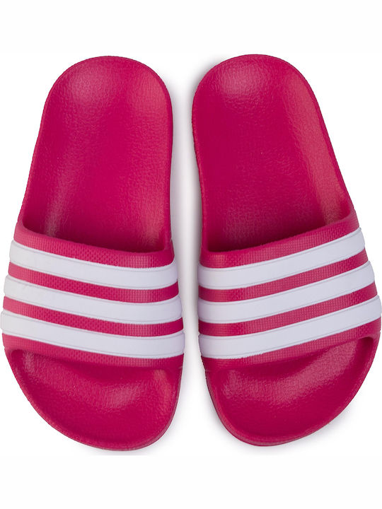 Kinder Badeschlappen Fuchsie Adilette Aquak