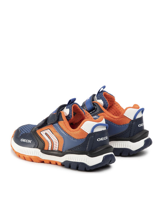 Tuono Παιδικά Sneakers Ανατομικά με Σκρατς Πορτοκαλί