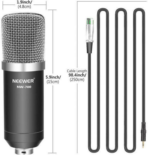 Neewer NW-700 Πυκνωτικό Μικρόφωνο 3.5mm