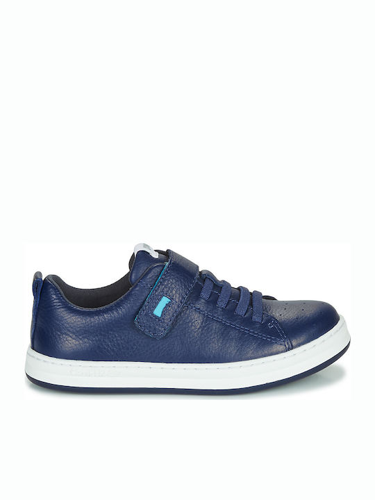 Runner Παιδικά Sneakers Ανατομικά με Σκρατς Navy Μπλε