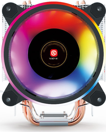 Soeyi CL4200 CPU Kühlung für Socket /A/M/4/ / / /1/1/5/x/ / mit RGB Beleuchtung Schwarz