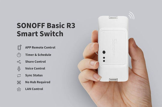 Sonoff Basic R3 Comutator Inteligent 1 Canal Wi-Fi & RF 10A