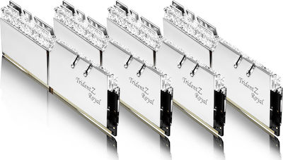 G.Skill Trident Z Royal 64GB DDR4 RAM με 4 Modules (4x16GB) και Ταχύτητα 3600 για Desktop