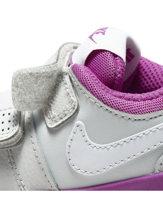 Pico 5 Παιδικά Sneakers με Σκρατς White / Fuchsia