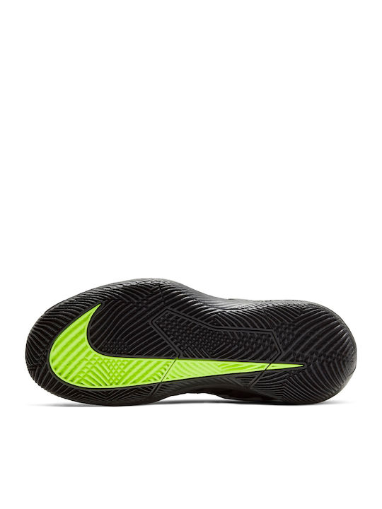 Court Vapor X Αθλητικά Παιδικά Παπούτσια Τέννις με Κορδόνια Black / White / Volt