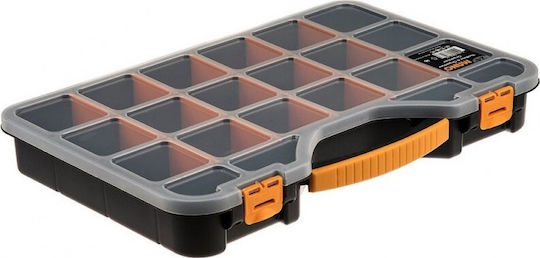 Mano Pro Tool Compartment Organiser 20 Slots with Adjustable Dividers Black 51x34.7x7.1cm