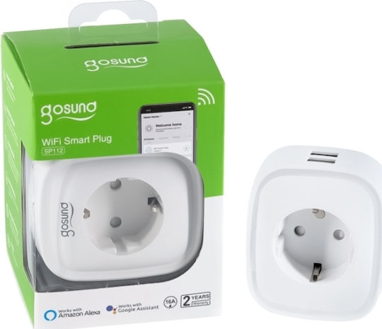 Gosund Smart Plug SP112 Smart Μονόπριζο με 2 USB-A