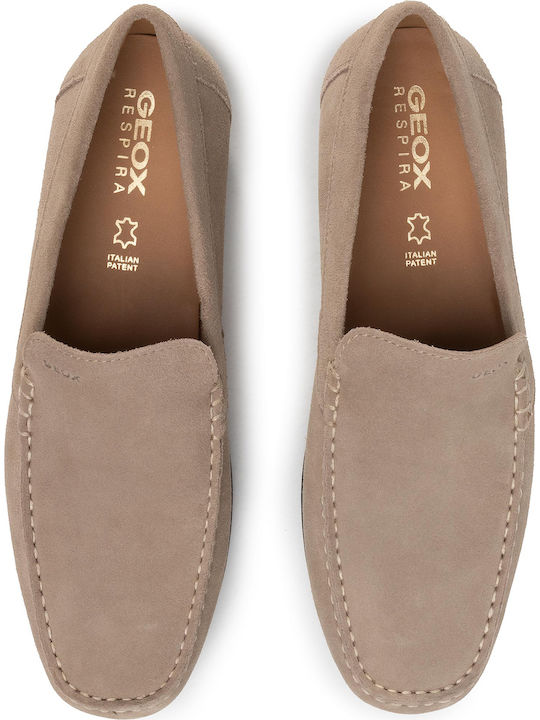 U Ascanio A Wildleder Herren Mokassins in Beige Farbe