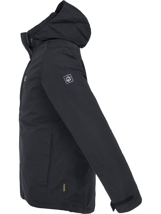 Geci Barbati Gotland 3 În 1 Sezon Iarna Hardshell Waterproof și cu protecție împotriva vântului Negru
